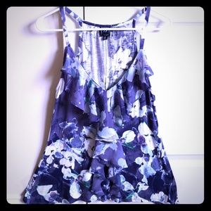 Anthropologie 1.9 One Sept. Purple Ruffled Top